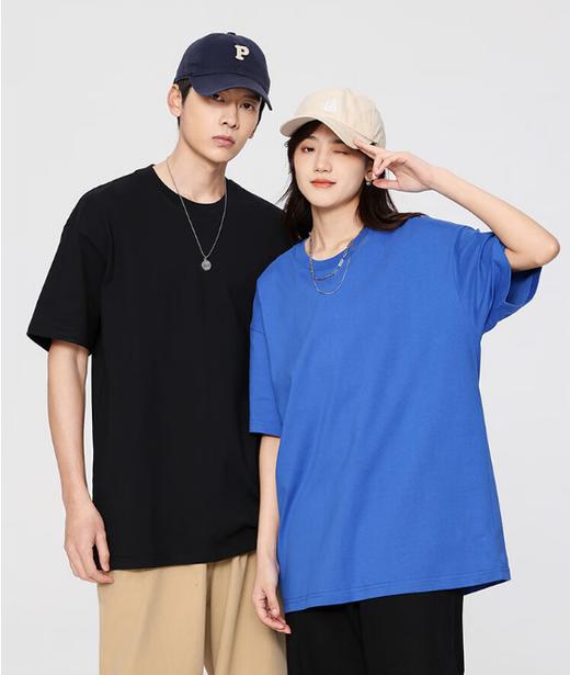 服装配饰/圆领衫 【纯棉短袖圆领衫】t恤纯色不透男女体恤定制上衣 商品图0