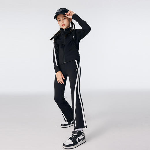 onmygame女童加绒瑜伽裤微喇叭裤运动裤 商品图2