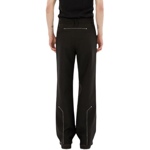 TIWILLTANG启世录ANEW 时装原创金属点穴位线迹刺绣长裤 black 商品图1