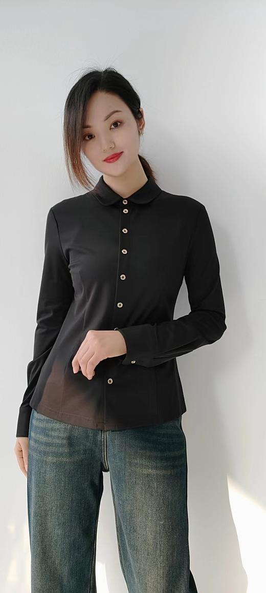 387336大牌平替，极简风，百搭衬衫 精致做工，抗皱再生纤维素纤维 含桑蚕丝面料 修身合体简洁，S到XL四个尺码 商品图5