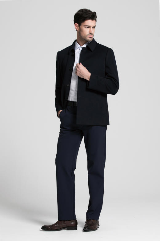 【专柜断码羊毛大衣清货】占姆士男士秋冬时尚商务羊毛大衣 商品图11