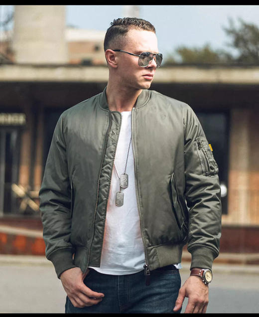 二代龙牙MA-1飞行夹克男 ma1飞行员夹克男冬装美国空军ma-1飞行夹克男 商品图2