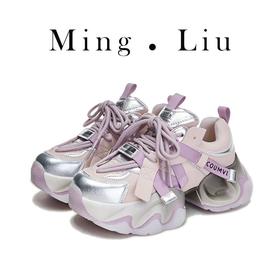 新款老爹鞋女2023秋季酷帅时尚厚底运动鞋女百搭休闲鞋潮舒适女鞋