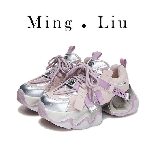 新款老爹鞋女2023秋季酷帅时尚厚底运动鞋女百搭休闲鞋潮舒适女鞋 商品图0