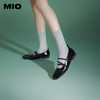 [赵昭仪同款]MIO米奥春方头芭蕾舞鞋交叉绑带平底玛丽珍鞋女M241425103 商品缩略图1