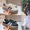 真皮德训鞋2024春夏新款女士厚底运动小白鞋女复古阿甘鞋休闲女鞋 商品缩略图0