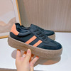 真皮德训鞋2024春夏新款女士厚底运动小白鞋女复古阿甘鞋休闲女鞋 商品缩略图10