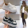 真皮小白鞋女2024春季新款女士圆头平底鞋休闲百搭鞋子女增高女鞋 商品缩略图0