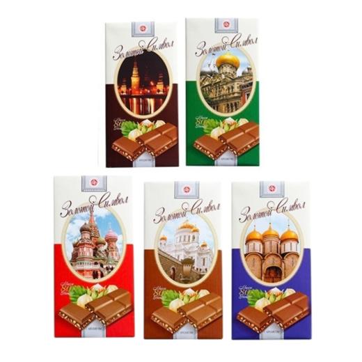 买一送一）俄罗斯可瑞迩牌花生榛子味牛奶巧克力80g（款式随机发） 商品图0