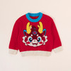 贝贝怡男童针织套头毛衣新款卫衣中大女童过年喜庆衣服龙年本命年ZB1DS030 商品缩略图3