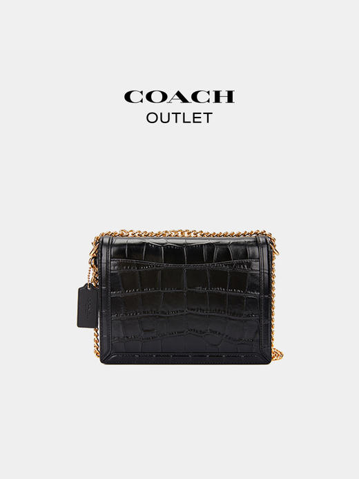 【自营】coach/蔻驰  奥莱女士HUTTON单肩包 CN060 IMBLK 商品图1