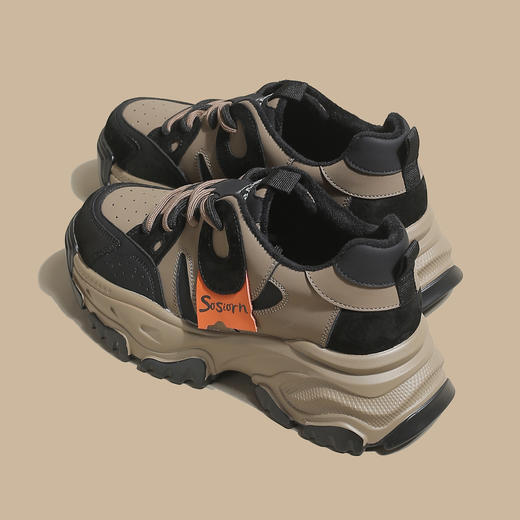 品质好货 | Safiya/索菲娅2023秋冬运动加绒厚底美拉德拼色运动老爹鞋 SF34112726 商品图7