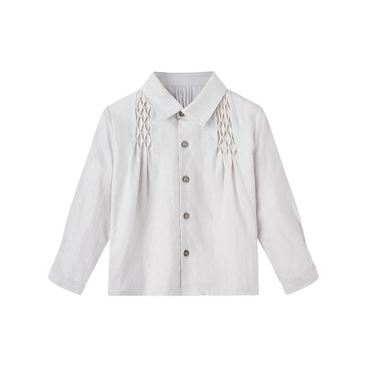 【高定系列】 英氏童装古典小绅士长袖衬衫赛柔丝春夏T恤新款 商品图4