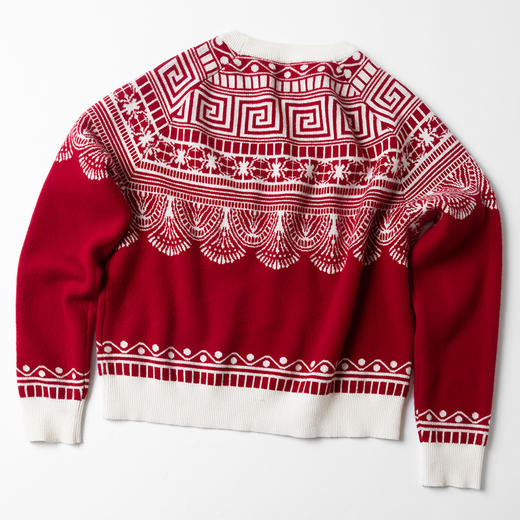 【现货】中国风元素喜庆 节日略宽松毛衫 商品图1