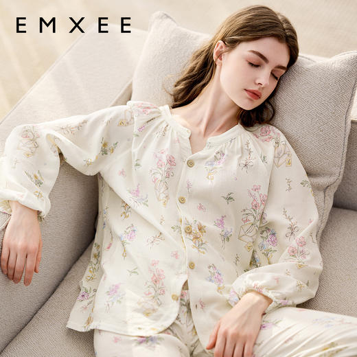 【家居服专场】EMXEE嫚熙绮幻花信家居服两件套 商品图5