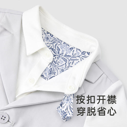 【高定系列】英氏假两件小绅士连体衣复古男宝宝春夏透气新款 商品图3