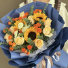 【阳光使者】向日葵香槟色系精品大花束 商品缩略图1