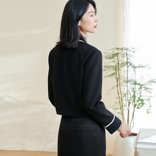 剩S/M/L/XL/XXL 【高级感外套】2026春季新款时尚通勤休闲百搭外套5Q24AW0027 商品图5