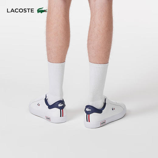 Lacoste法国鳄鱼男鞋法式时尚条纹低帮休闲运动鞋板鞋43SMA0034 商品图4