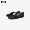 MIO米奥春季舒适低跟浅口单鞋闪钻蝴蝶结优雅芭蕾鞋女鞋M241440301 商品缩略图3