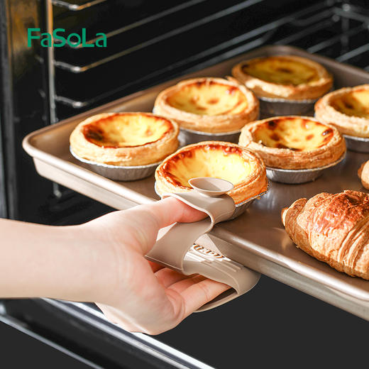 FaSoLa硅胶隔热手套厨房家用耐高温烘培神器烤箱微波炉防烫手夹 商品图7