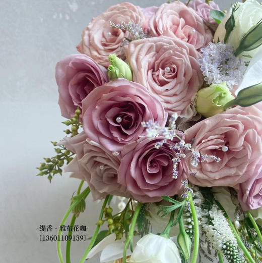 【唯你心动，不止一次】卡布奇诺➕蝴蝶兰水滴形手捧花 商品图3