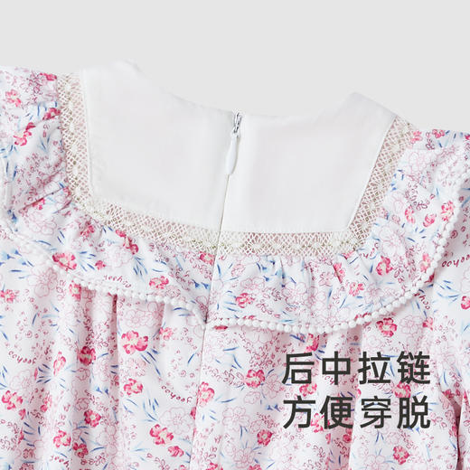 【商场同款】英氏童装假两件可爱女宝碎花连体衣小女孩衣服春外出 商品图3