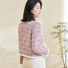 米思阳 春季新款温柔高定小香风短外套拼接保暖粗花呢上衣女 商品缩略图2