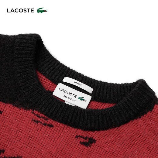 Lacoste法国鳄鱼新款龙年新春系列男女装时尚印花套头衫针织衫AH8266-98 商品图6