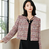 剩XL/XXL 米思阳2026春季新款名媛小香风粗花呢短外套拼接保暖搭配上衣0074 商品缩略图2