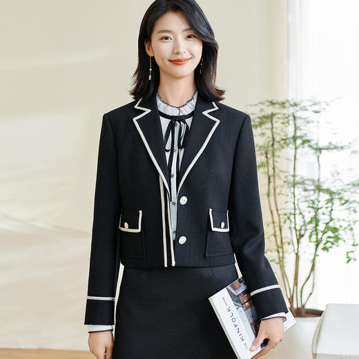 剩S/M/L/XL/XXL 【高级感外套】2026春季新款时尚通勤休闲百搭外套5Q24AW0027 商品图1