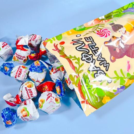 俄罗斯进口斯拉夫slavyanka榛子巧克力奶罐糖500g结婚喜糖零食 商品图5