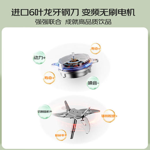 九阳（Joyoung）轻音破壁机 家用榨汁机豆浆机料理机1.75L大容量 口感可调 多重降噪 变频轻音 触控彩屏 B1 商品图2