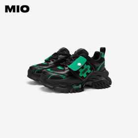 MIO米奥春季圆头高跟时尚休闲鞋撞色潮流运动老爹鞋女鞋M241586168