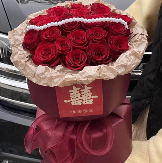 【好事成双】21支红玫瑰精品小香风包装 商品图1
