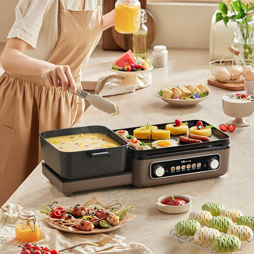 LR小熊电烤炉电烤烧炉烤肉盘烤串电烤盘多功能烤串机 商品图7