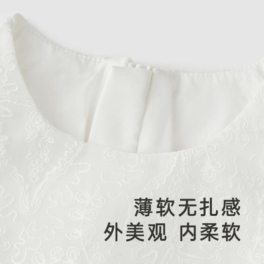 【高定系列】英氏童装女童连衣裙公主蓬蓬裙纯棉绣花女宝可爱裙子 商品图2