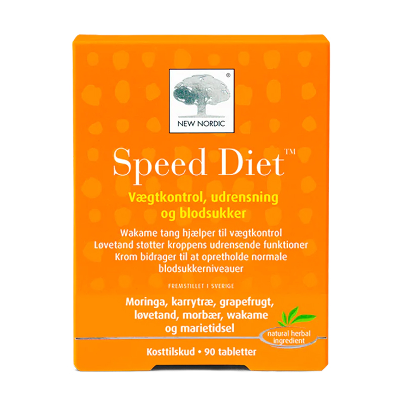 [丹麦]纽诺迪克草本海藻提取体重管理保健片 90粒. New Nordic Speed Diet 90tabs.