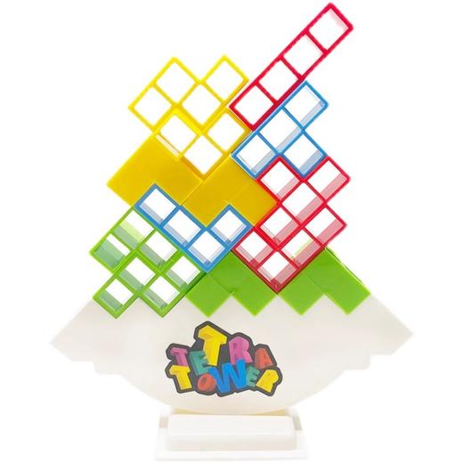 4岁+ 【亲子互动桌游，俄罗斯积木叠叠乐！】平衡游戏摇摆叠叠高俄罗斯积木方块，叠叠乐儿童专注力桌面玩具，趣味双人对战，随机摆放，挑战你的平衡力！ 商品图4