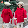 贝贝怡童装女童加绒外套新年拜年服小童国潮连帽外衣加绒保暖上衣ZB4CS013 商品缩略图2