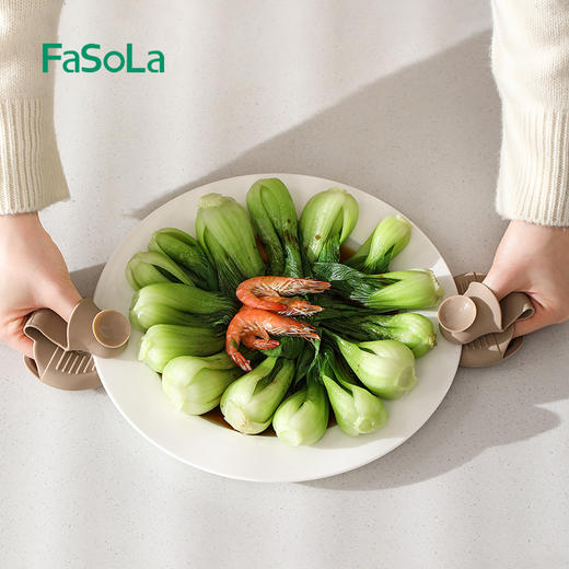 FaSoLa硅胶隔热手套厨房家用耐高温烘培神器烤箱微波炉防烫手夹 商品图5