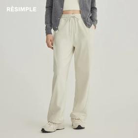 1F【RESIMPLE】极简主义针织长裤