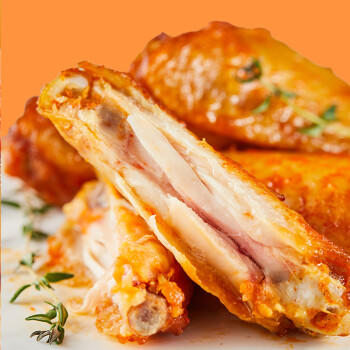 圣农香烤翅中400g 奥尔良烤翅 鸡翅中 冷冻半成品 儿童学生早餐 速烹 商品图2