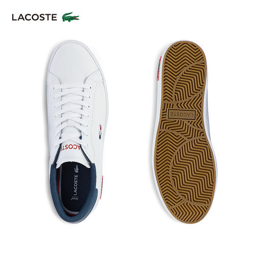 Lacoste法国鳄鱼男鞋法式时尚条纹低帮休闲运动鞋板鞋43SMA0034 商品图3