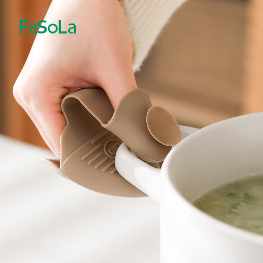 FaSoLa硅胶隔热手套厨房家用耐高温烘培神器烤箱微波炉防烫手夹 商品图11