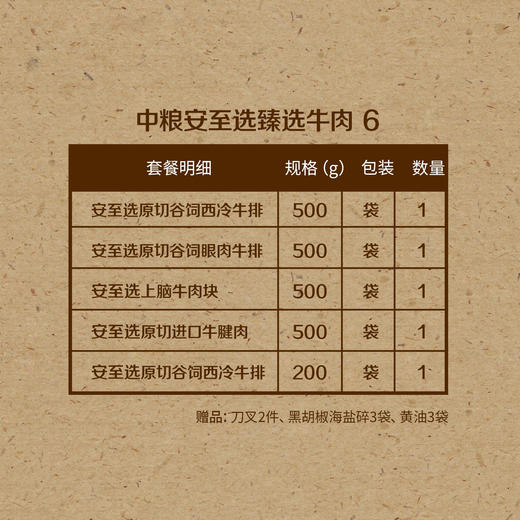 中粮安至选 臻选牛肉套餐 6 商品图1