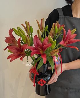 红宝石百合  · 瓶花