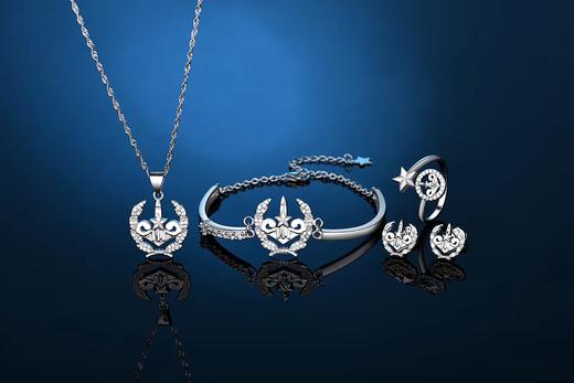 新款《东风快递》特色纯银首饰套装 商品图2