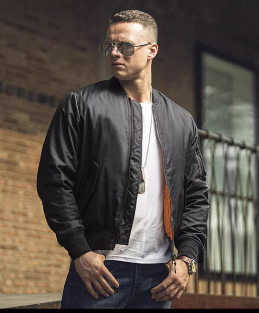 二代龙牙MA-1飞行夹克男 ma1飞行员夹克男冬装美国空军ma-1飞行夹克男 商品图1