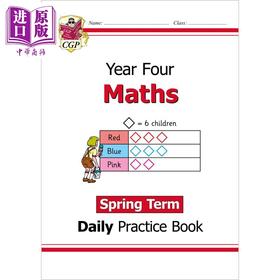 【中商原版】英国原版CGP教辅 新KS2数学日常练习书 四年级-春季学期New KS2 Maths Daily Practice Book Year 4 Spring Term